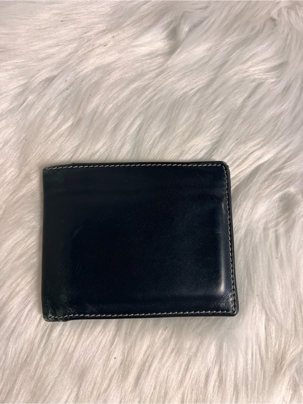 Lambertson Truex Men's Black Leather Bifold Card & Key Holder Wallet